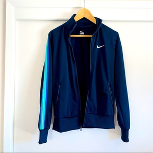 SALE 🔥‎ NEW NIKE Varsity Track Jacket w/ Vibrant Striped Sleeves